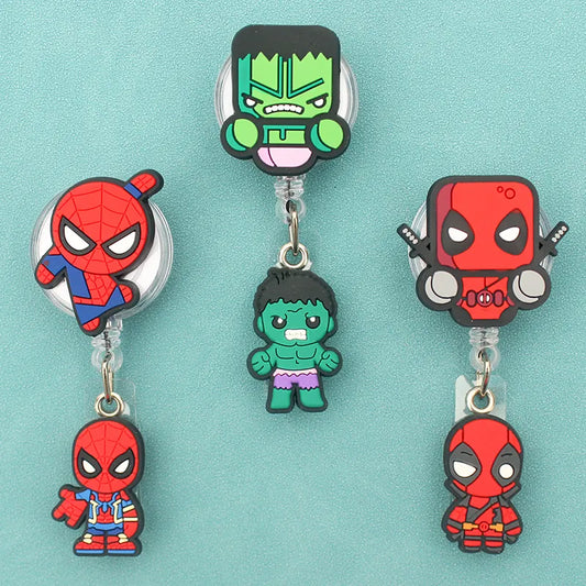 Men Cartoon character Two Face Retractable Badge Holder